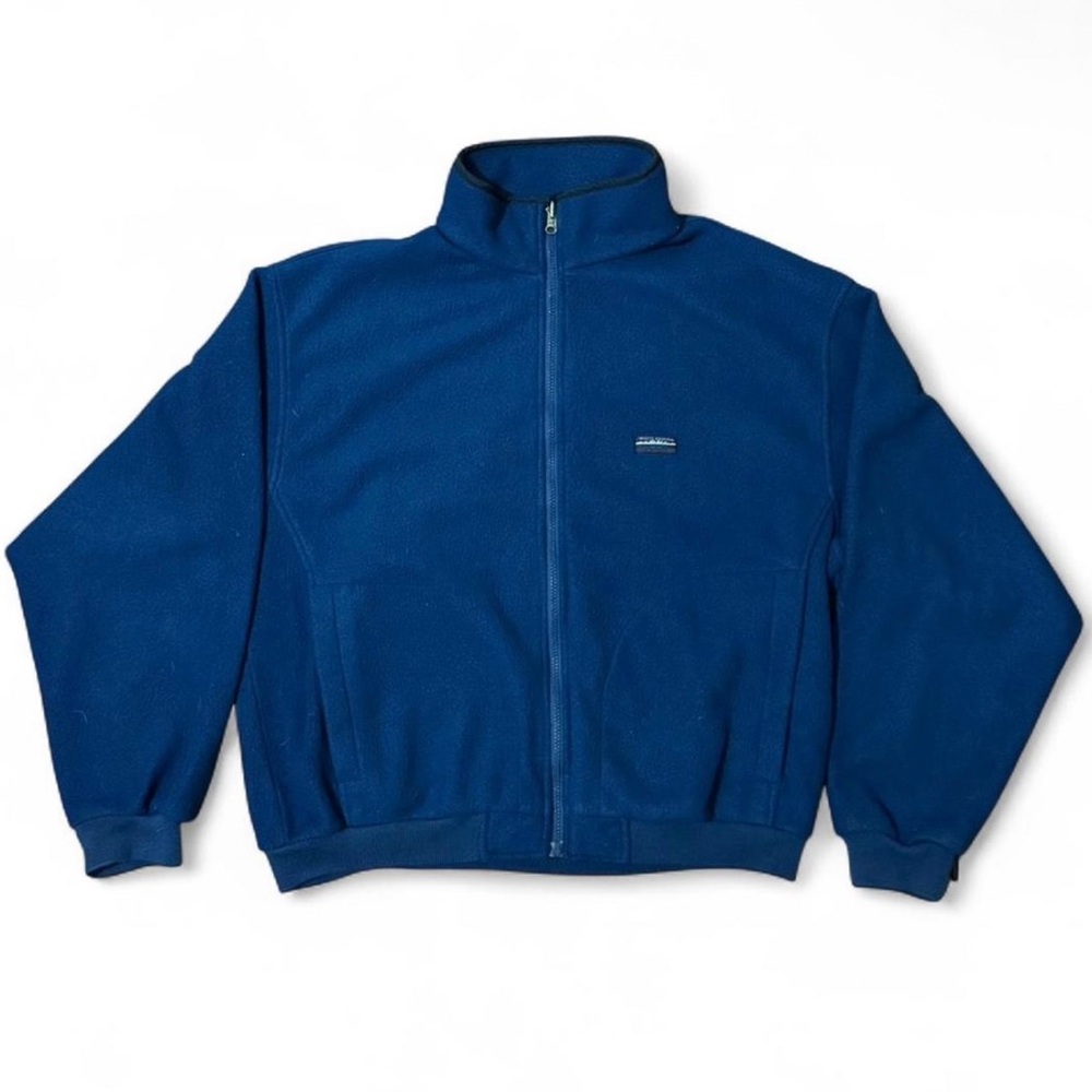 Vintage 90s Blue White Sierra fleece jacket